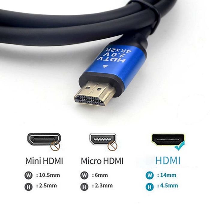Кабель ХР-559 HDMI-HDMI V2.0 / 4K 2K Full HD / Черный 5м