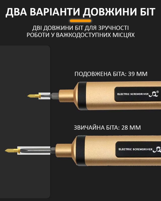 Отвертка аккумуляторная SW-2270C / набор 50 в 1 / для точных работ / Type-C / 350 mAh / в кейсе