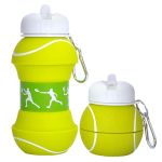 Бутылка для воды Sport H10-174 / силиконовая складная / 550мл / теннис