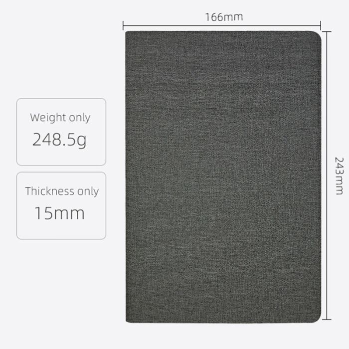 Чехол книжка для планшета Blackview Tab 13 / подставка / силиконовая основа / серый