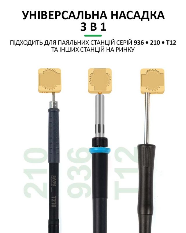 Насадка на жало паяльника Relife RL-067A для пайки шлейфов и BGA микросхем