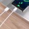 Кабель USB Type-C з подовженим роз'ємом / довжина конектора 10мм / 1м Білий