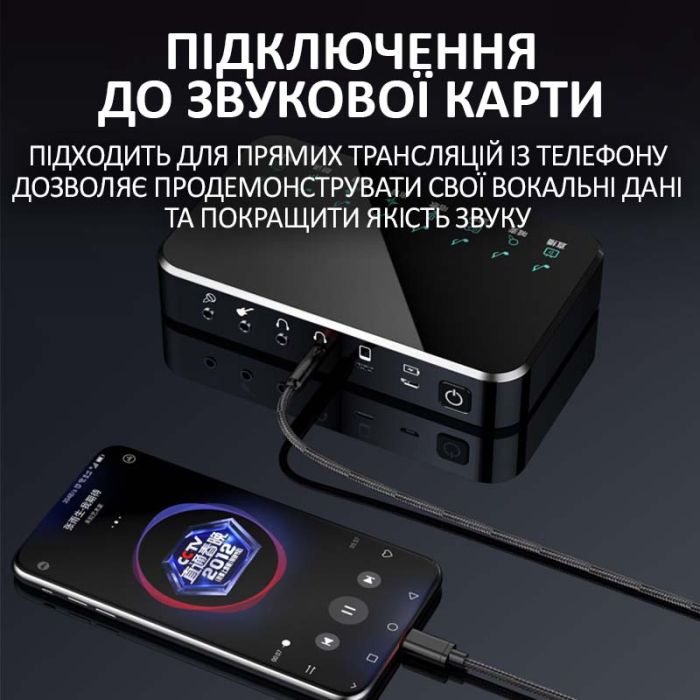 Кабель AUX Micro-USB на 3.5мм (тато-тато) аудіо перехідник в оплетці 1.5м Чорний