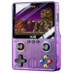 Портативная игровая приставка X6 10000 игр / 3.5'' IPS, 640x480 / AV выход / консоль, ретро / 2000 mAh Purple