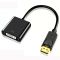 Перехідник адаптер XP-354 Display Port (тато) на DVI (мама) 1080P 20см Чорний