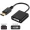Перехідник адаптер XP-354 Display Port (тато) на DVI (мама) 1080P 20см Чорний