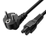Кабель питания Schuko PC-186 CEE 7/7 - IEC C5 для ноутбука / 0.75мм / 1.5м