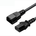 Кабель питания вторичный XP-459 IEC C13 - C14 / для ИБП UPS / 1.5мм / 1.5м