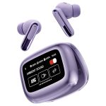 Наушники беспроводные LIVE BEAM 3 TWS с LED дисплеем, Bluetooth 5.4, ANC + ENC, 380mAh, IP55 Purple