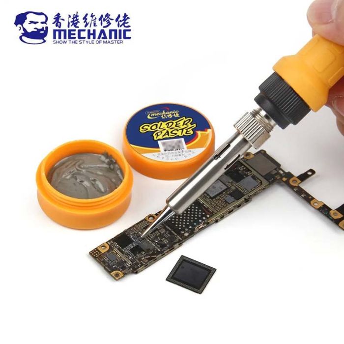 Паяльна паста BGA Mechanic V3S35 безсвинцева Sn 99% Ag 0.3% Cu 0.7% / IPX5 / 217°C / 20г