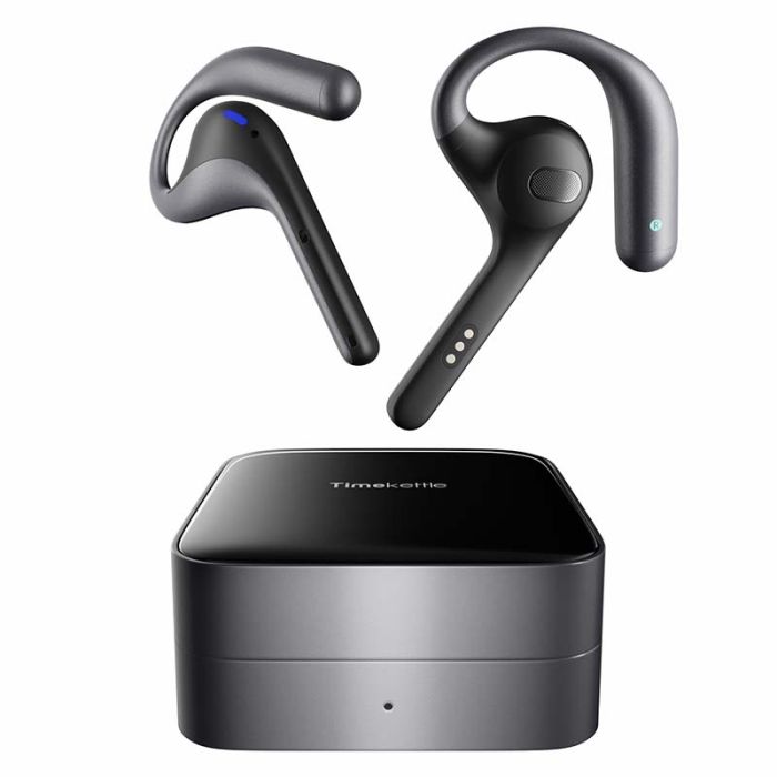 Наушники переводчик Timekettle W4 Pro, AI двусторонний синхронный перевод, 42 языка, офлайн + онлайн Black