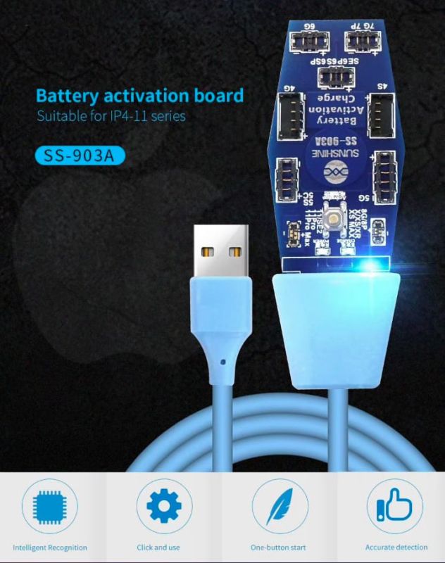 Активатор аккумуляторов / быстрая зарядка Sunshine SS-903A для iPhone