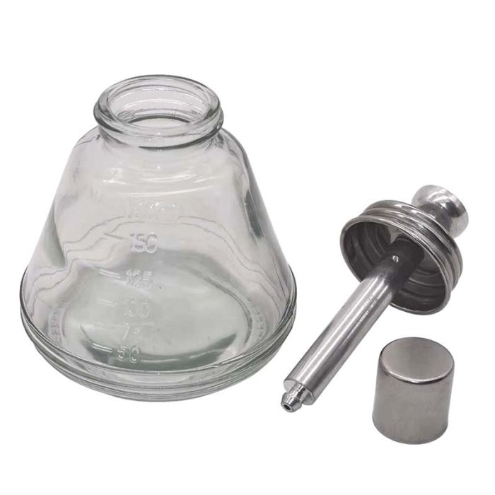 Емкость для спирта TE-18B с дозатором, трубка металл, 180 ml