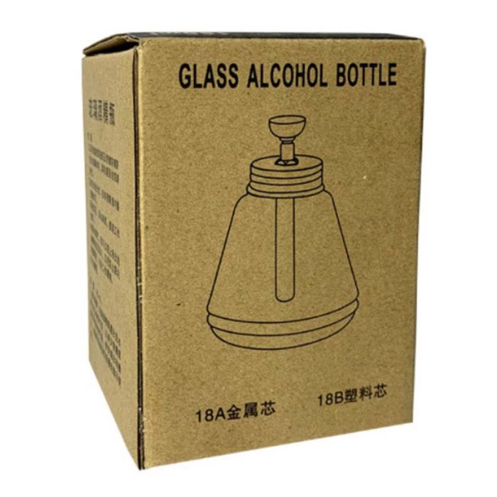 Емкость для спирта TE-18B с дозатором, трубка металл, 180 ml