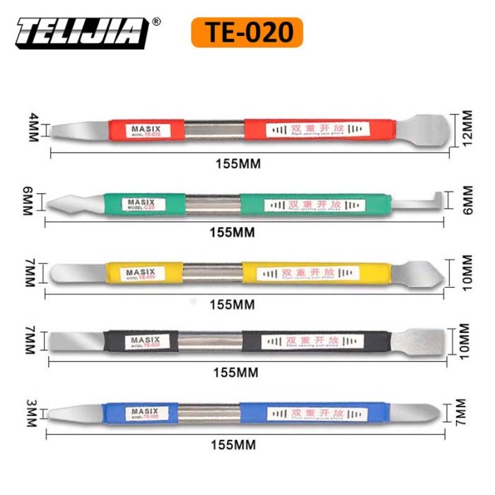 Набір лопаток TELIJIA TE-020 для розбирання корпусів, BGA пасти, ремонту, метал, 5 шт.