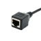 Подовжувач мережевого кабелю RJ45 Ethernet (тато-мама) екранований Чорний 5м