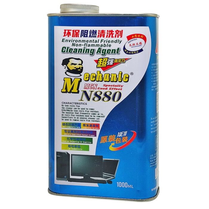 Жидкость для очистки плат Mechanic N880 / негорючая, антистатическая / 1000 ml