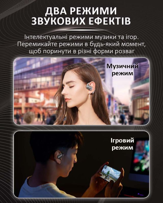 Навушники бездротові Q16 Pro TWS Earbuds з LED дисплеєм, Bluetooth 5.4, ENC, 500mAh Black