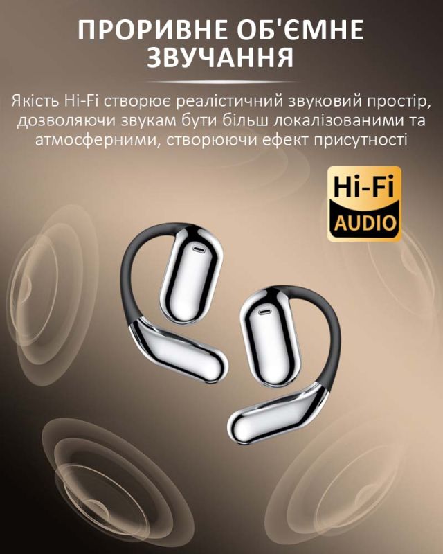 Навушники бездротові Q16 Pro TWS Earbuds з LED дисплеєм, Bluetooth 5.4, ENC, 500mAh Black