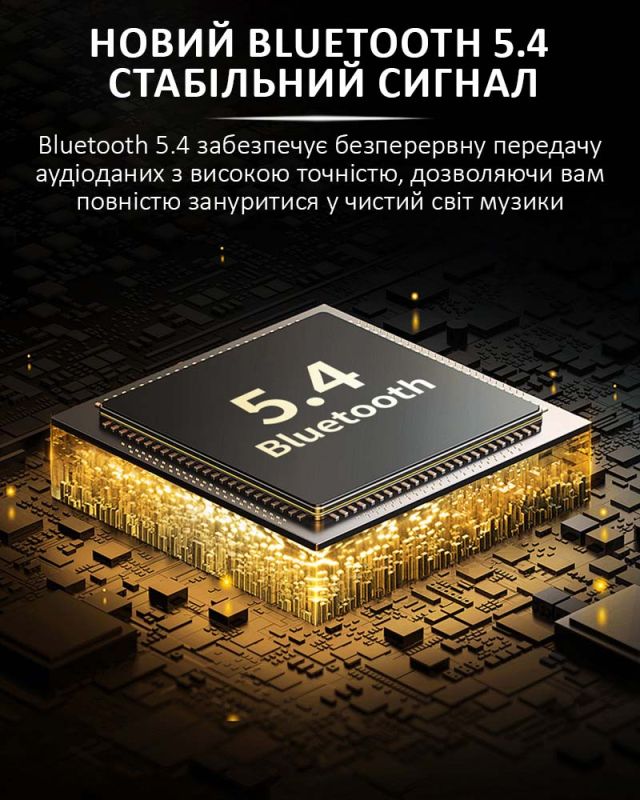 Навушники бездротові Q16 Pro TWS Earbuds з LED дисплеєм, Bluetooth 5.4, ENC, 500mAh Black