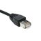 Подовжувач мережевого кабелю RJ45 Ethernet (тато-мама) екранований Чорний 1м