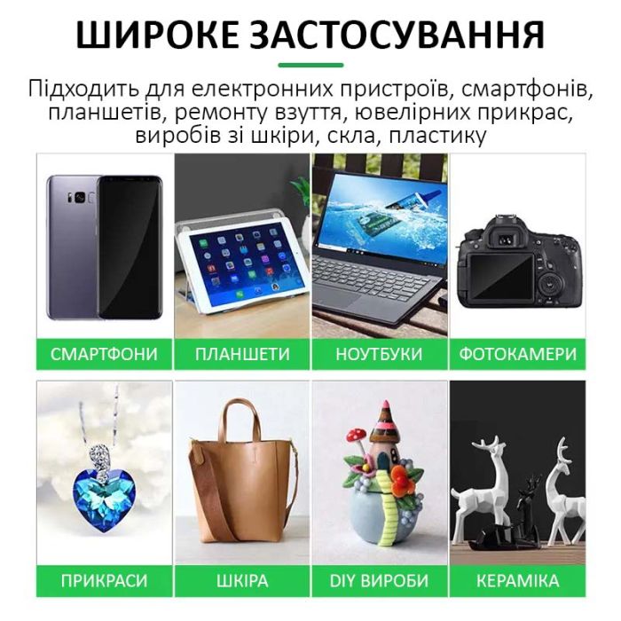 Клей Relife CP-0001 для ремонту дисплея, задньої кришки, з дозатором, прозорий 15 мл