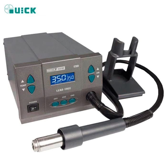 Термовоздушная паяльная станция QUICK 881D фен / 1300 Вт / 100-500°С / 120 л/мин