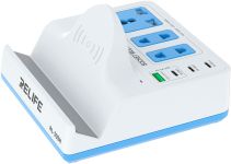 Беспроводное зарядное устройство Relife RL-309H / 1XUSB QC / 3xType-C PD / удлинитель 220В / 72W Max