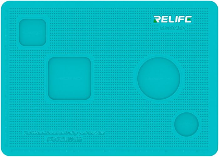 Килимок силіконовий RELIFE RL-004DP для поклейки скла, плівки, з вирізами для камери, великий 353*254мм