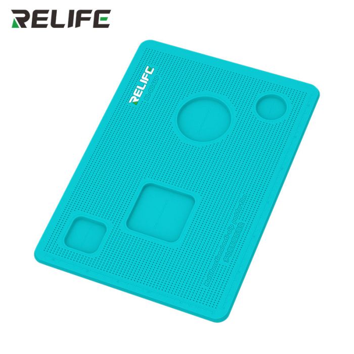 Килимок силіконовий RELIFE RL-004DP для поклейки скла, плівки, з вирізами для камери, великий 353*254мм