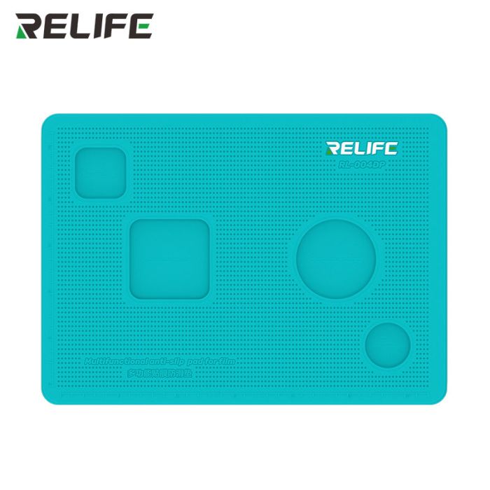 Килимок силіконовий RELIFE RL-004DP для поклейки скла, плівки, з вирізами для камери, великий 353*254мм