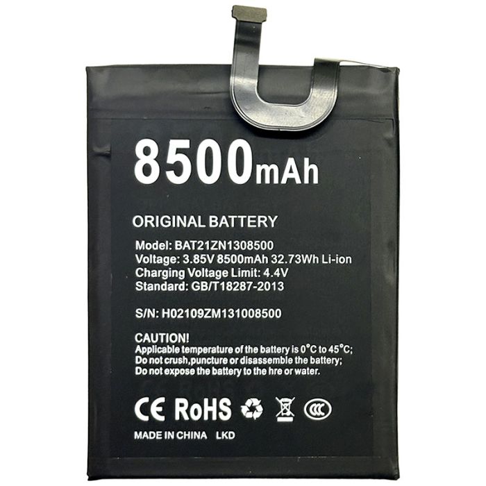 Аккумулятор для Doogee S86 / S86 Pro / BAT20ZN1308500 / BAT21ZN1308500 (8500mAh)