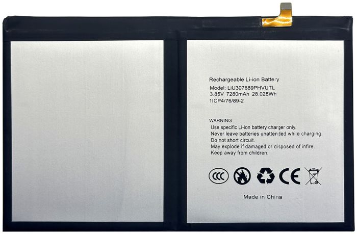 Акумулятор для планшета Blackview Tab 13 / LiU307689PHVUTL / 7280 mAh