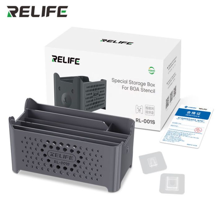Органайзер Relife RL-001S для BGA трафаретів / інструментів / пластиковий / Grey