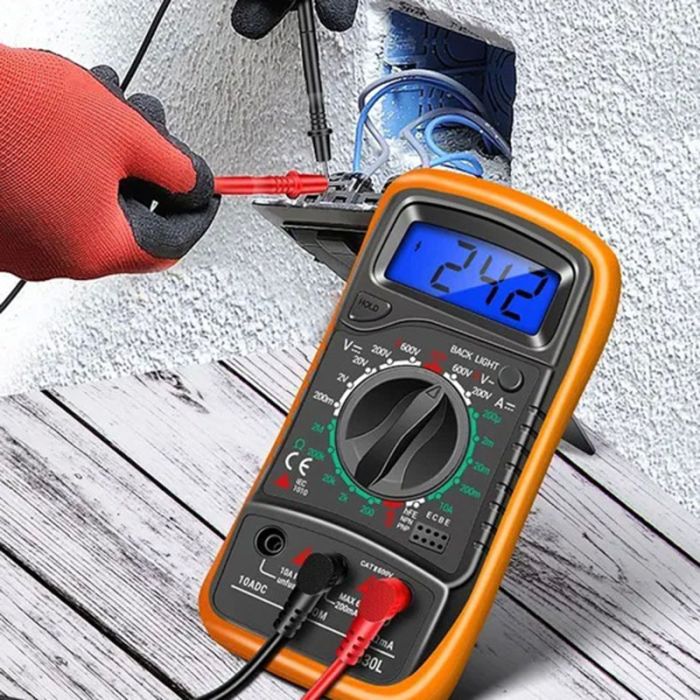 Мультиметр цифровий тестер XL830L / 600V DC-10A / функція Hold / підсвічування