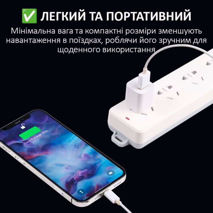 Мережевий зарядний пристрій Travel Charger HB-99IC / 1xUSB / 5В / 1А Білий
