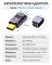Перехідник Type-C на Type-C OTG адаптер (тато-мама) USB 4.0, 40 Гб/с, 240Вт, 8K, прямий