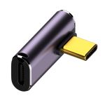 Переходник Type-C на Type-C OTG адаптер (папа-мама) USB 4.0, 40 Гб/с, 240Вт, 8K, угловой Тип 3