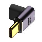 Переходник Type-C на Type-C OTG адаптер (папа-мама) USB 4.0, 40 Гб/с, 240Вт, 8K, угловой Тип 4