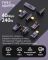 Переходник Type-C на Type-C адаптер (мама-мама) USB 4.0, 40 Гб/с, 240Вт, 8K, угловой