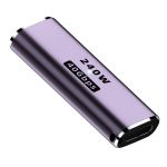 Переходник Type-C на Type-C адаптер (мама-мама) USB 4.0, 40 Гб/с, 240Вт, 8K, прямой