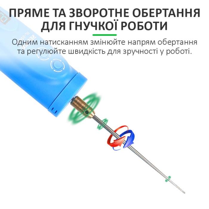 Машинка для видалення OCA клею Relife RL-056D / різання / полірування / 6 швидкостей / підсвітка