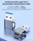 Переходник USB 3.1 на Type-C / OTG адаптер (папа-мама) / PD, 10 Гб/с / Серый