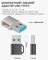 Переходник USB 3.1 на Type-C / OTG адаптер (папа-мама) / PD, 10 Гб/с / Серебристый
