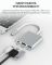 Перехідник OTG адаптер 3 в 1 / Type-C на HDMI + USB 3.0 + Type-C / PD 100 Вт / Білий