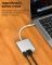 Перехідник OTG адаптер 3 в 1 / Type-C на HDMI + USB 3.0 + Type-C / PD 100 Вт / Білий