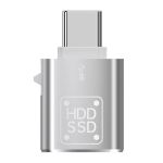 Переходник Type-C на USB 3.0 / OTG адаптер (папа-мама) Серый