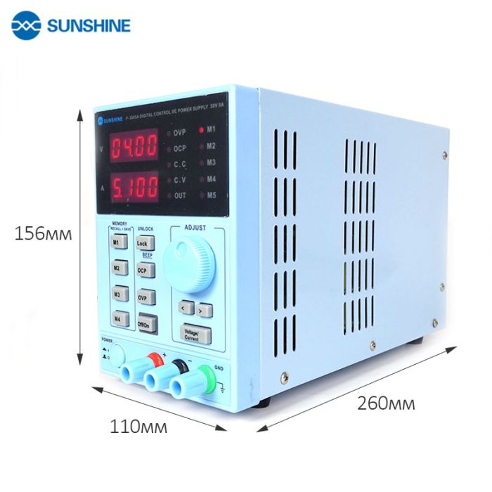 Блок живлення Sunshine P-3005A трансформаторний / 5 каналів пам'яті / 5A / 30V