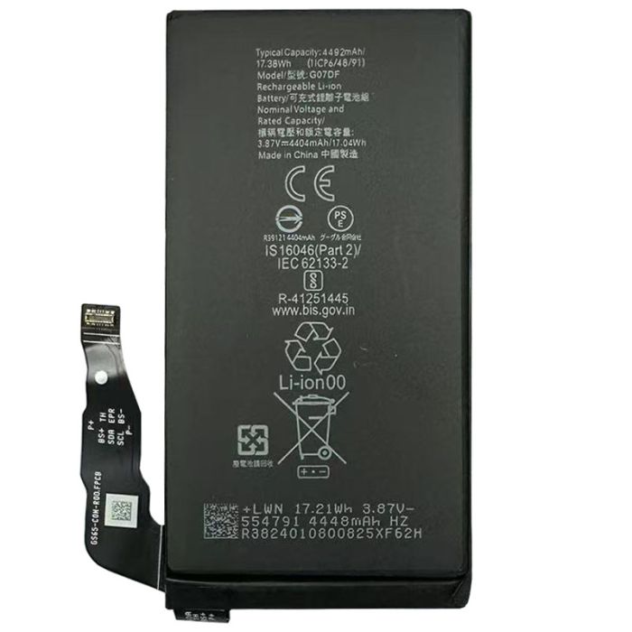 Аккумулятор для Google Pixel 8A (4492 mAh) G07DF