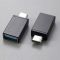 OTG перехідник USB Type-C - USB 3.0 адаптер Чорний